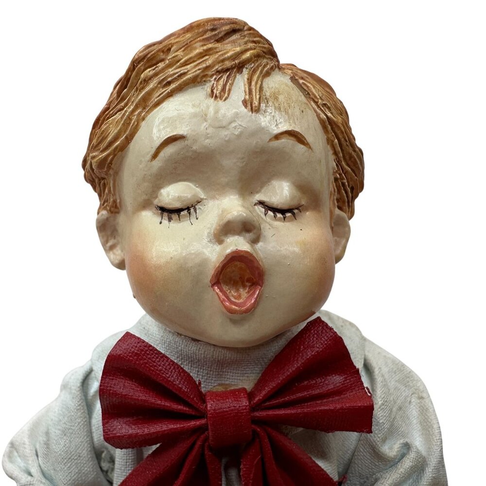 Kurt Adler Santas World Vintage Fabric Mache Choir Boy Christmas Decor in Box 7" - Picture 3 of 14